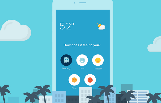 Sunshine – weather app lets users train it to their temperature tastes